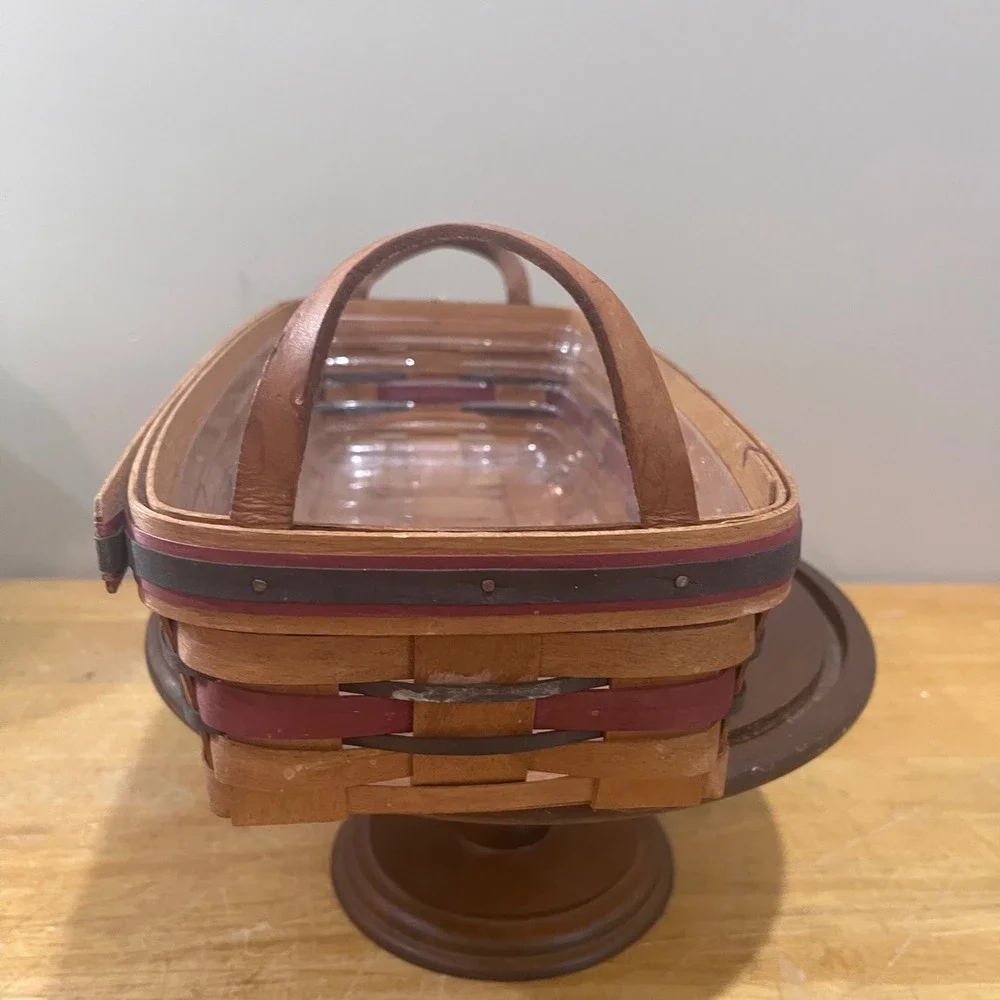 Vtg 1993 Longaberger Crisco American Baking Celebration Basket Leather Handles